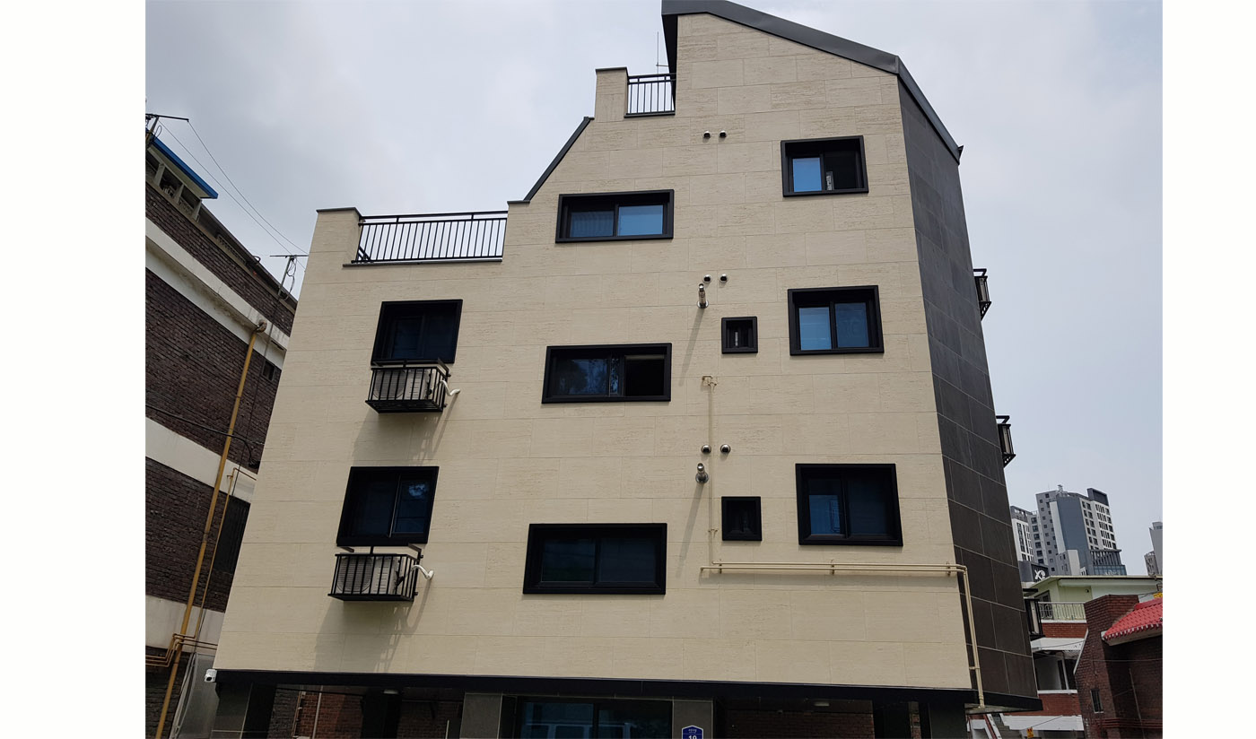 韓國(guó)首爾新吉洞公寓改造（板巖、洞石）